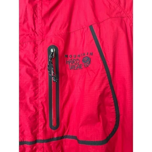 MOUNTAIN HARDWARE MENS RED RAIN JACKET SIZE XL - Picture 7 of 7